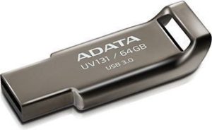 Pendrive Adata USB UV131 Classic 64GB Szary Aluminium (AUV13164GRGY)