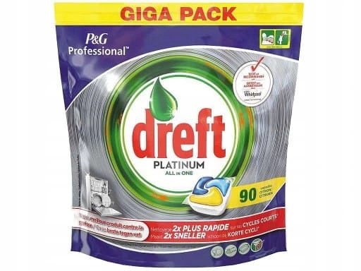 Dreft Platinum All In One Kapsułki Do Zmywarki 90 Szt.