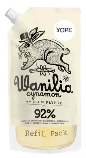 Yope Mydło w Płynie Wanilia i Cynamon Refill 500ml