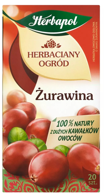 Herbapol Lublin Herbata Herbaciany - 20 saszetek Ogród Żurawina