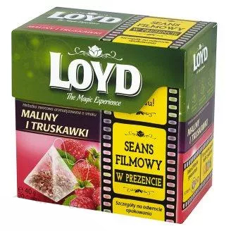 Loyd Tea Herbata Malina i Truskawka 20x2 g