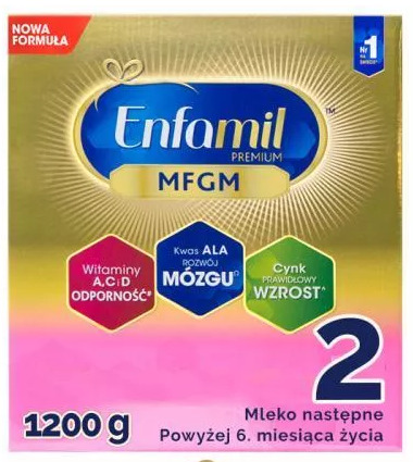 Mleko modyfikowane następne Enfamil Premium 2 MFGM