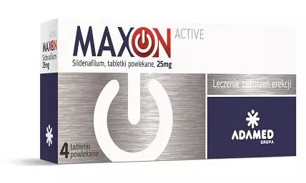 Tabletki na potencję Maxon Active 25mg 4 tabl.