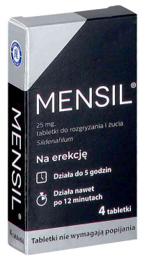 Tabletki Mensil 25mg 4 tabl.