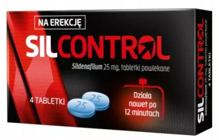 Tabletki Silcontrol 25mg 4 tabl.