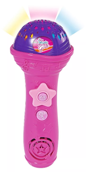 Mikrofon dla dzieci Simba Różowy Światło Dźwięk