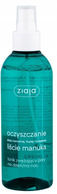 Ziaja Manuka Tonik zwężający pory liście manuka cera normalna tłusta mieszana 200 ml
