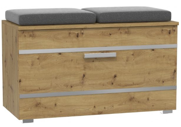 Szafka Topeshop Na Buty Siedzisko Schowek Opal Dąb Artisan