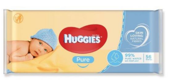 Chusteczki nawilżające dla dzieci Huggies pure delikatne