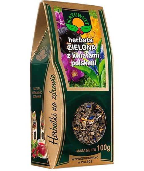 Natur Vit Natur Vit Zielona Herbatka Kwiatami Polskimi 100G