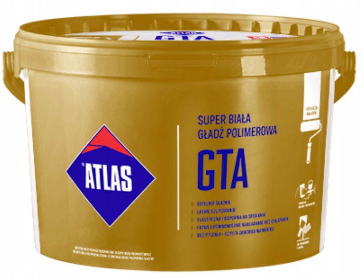 Atlas Gotowa Gładź GTA Do Aplikacji Wałkiem 18kg
