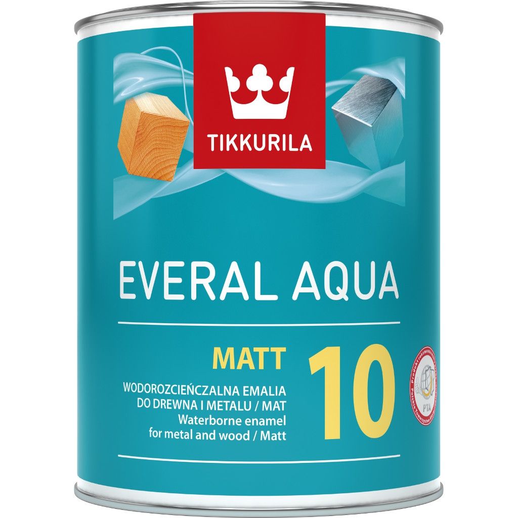 Farba do mebli Tikkurila Emalia akrylowa Everal Aqua baza C mat [10] 0,45l