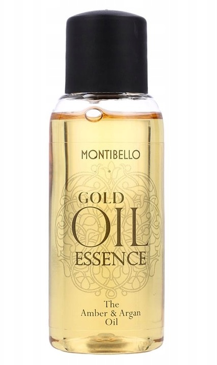 Olejek do włosów bez spłukiwania Montibello Gold Oil Essence Amber & Argan bursztynowo - arganowy