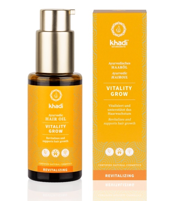 Olejek stymulujący wzrost włosów Khadi Ayurvedic Hair Oil Vitality Grow
