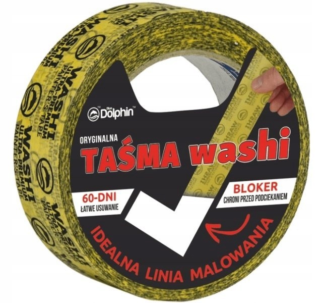 Taśma Washi Premium Blue Dolphin
