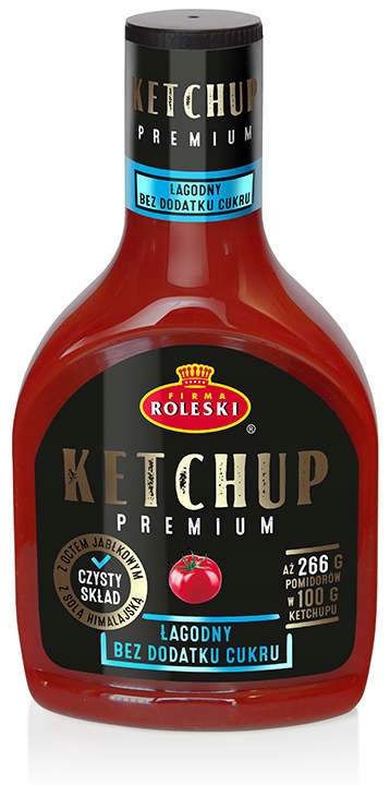 Ketchup Premium - bez dodatku cukru - Roleski